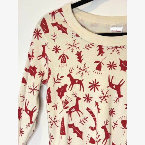 Hanna Andersson Women's 2PC holiday Christmas Pajamas Size Small - flawed - Picture 6 of 14